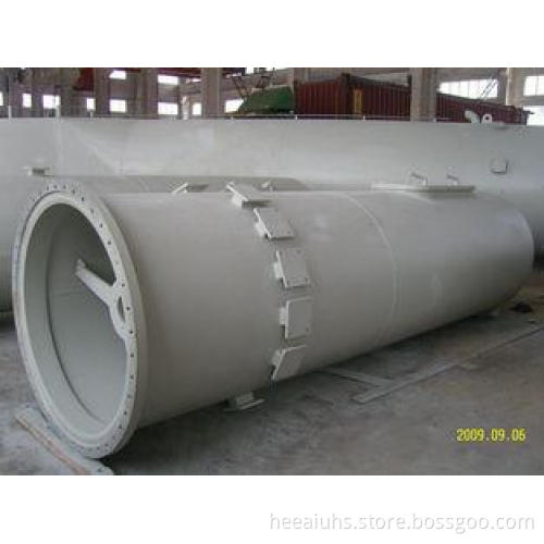 BS Q345D Heavy Steel Marine Crane Pedestal Fabrication For